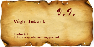 Végh Imbert névjegykártya